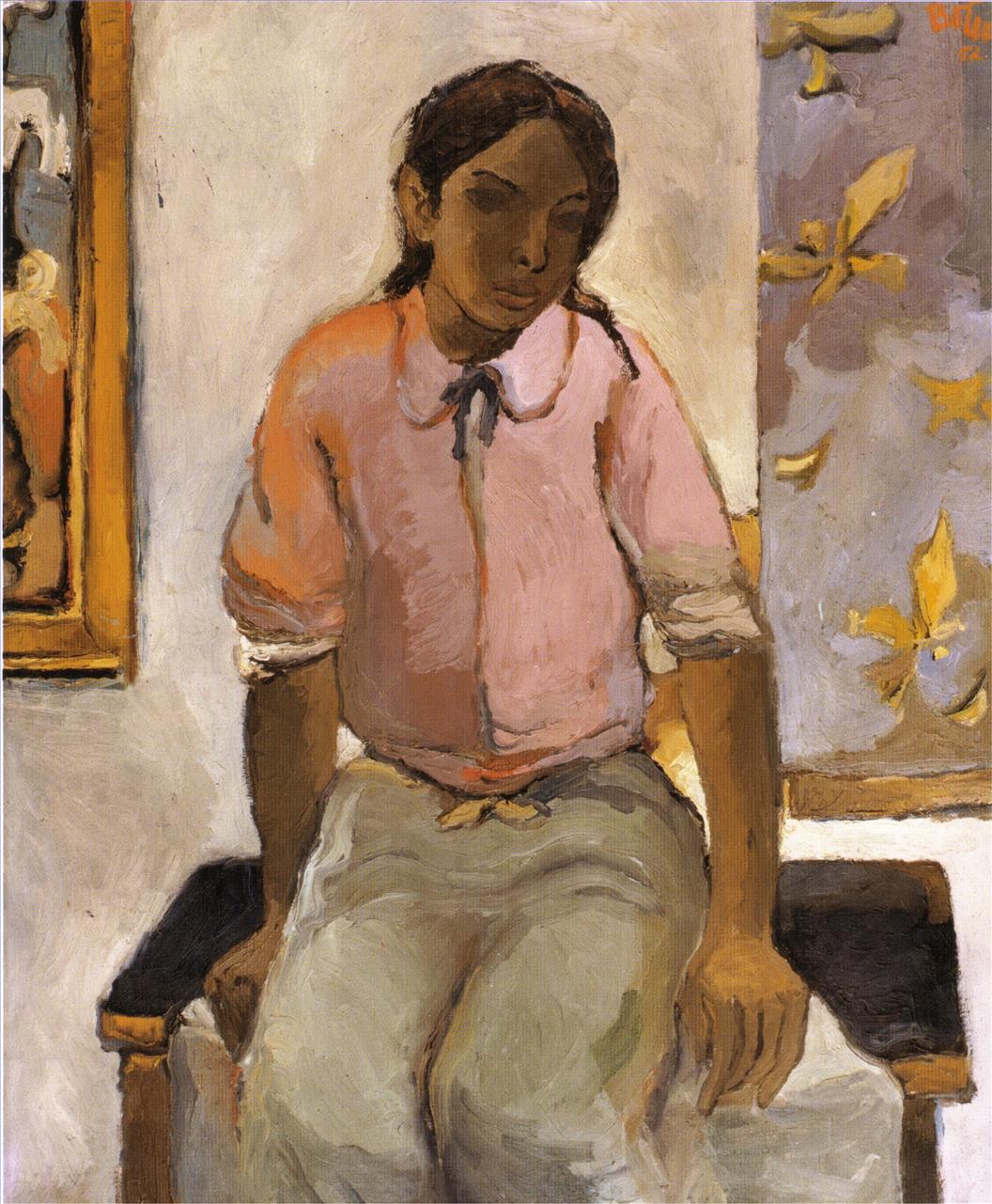 Portrait d’un jeune indien Fernando Botero Peintures à l'huile